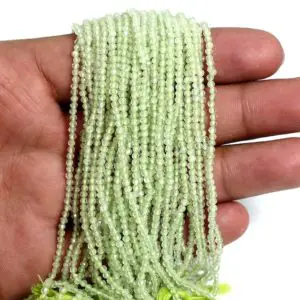 Shop Prehnite Rondelle Beads! AAA Prehnite Micro faceted rondelle beads Prehnite rondelle beads Prehnite beads strand Prehnite faceted beads Natural gemstone bead | Natural genuine rondelle Prehnite beads for beading and jewelry making.  #jewelry #beads #beadedjewelry #diyjewelry #jewelrymaking #beadstore #beading #affiliate #ad