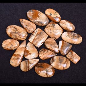 Shop Picture Jasper Stones & Crystals! Aaa+ Quality Best Lot of top Handmade polished Natural OWYHEE PICTURE JASPER Cabochon lot Flat back loose, semi precious gemstone lot-07 | Natural genuine stones & crystals in various shapes & sizes. Buy raw cut, tumbled, or polished gemstones for making jewelry or crystal healing energy vibration raising reiki stones. #crystals #gemstones #crystalhealing #crystalsandgemstones #energyhealing #affiliate #ad