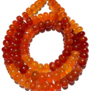 Shop Carnelian Rondelle Beads! AAA+ Quality~~Shaded Orange Carnelian Smooth Beads Natural Carnelian Gemstone Beads Carnelian Smooth Rondelle Beads Carnelian Rondelle Beads | Natural genuine rondelle Carnelian beads for beading and jewelry making.  #jewelry #beads #beadedjewelry #diyjewelry #jewelrymaking #beadstore #beading #affiliate #ad