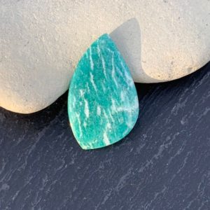 Shop Amazonite Cabochons! Amazonite Cabochon, Brazil | Natural genuine stones & crystals in various shapes & sizes. Buy raw cut, tumbled, or polished gemstones for making jewelry or crystal healing energy vibration raising reiki stones. #crystals #gemstones #crystalhealing #crystalsandgemstones #energyhealing #affiliate #ad