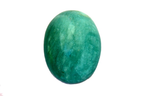 Amazonite Cabochon Stone (24mm X 19mm X 9mm) - Natural Oval Gemstone