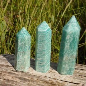 Shop Amazonite Points & Wands! Amazonite Crystal Healing Quartz Stone Point Wand Reiki Energy Tower Polished Heart Chakra | Natural genuine stones & crystals in various shapes & sizes. Buy raw cut, tumbled, or polished gemstones for making jewelry or crystal healing energy vibration raising reiki stones. #crystals #gemstones #crystalhealing #crystalsandgemstones #energyhealing #affiliate #ad