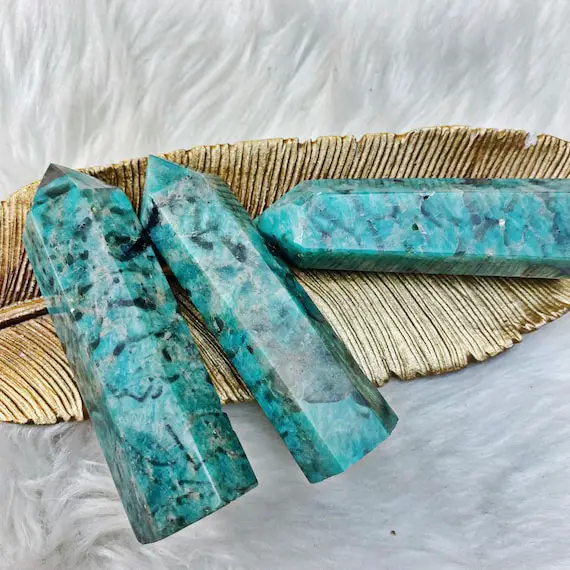 Amazonite Tower | Wand | Point | Crystal Decor
