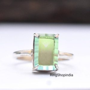 Shop Angel Aura Quartz Rings! Angel Aura Quartz Ring, 925 Solid Silver Ring, Gemstone Ring, Women Ring, Silver Ring, Handmade Ring, Statement Ring, Gift for Valentine | Natural genuine Angel Aura Quartz rings, simple unique handcrafted gemstone rings. #rings #jewelry #shopping #gift #handmade #fashion #style #affiliate #ad