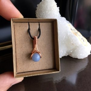 Shop Angelite Necklaces! Angelite Necklace, Angelite Jewellery, Angelite Gifts | Natural genuine Angelite necklaces. Buy crystal jewelry, handmade handcrafted artisan jewelry for women.  Unique handmade gift ideas. #jewelry #beadednecklaces #beadedjewelry #gift #shopping #handmadejewelry #fashion #style #product #necklaces #affiliate #ad