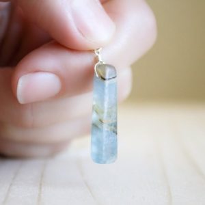 Anxiety Necklace . Blue Calcite Necklace . Calming Crystal Necklace for Healing | Natural genuine Blue Calcite jewelry. Buy crystal jewelry, handmade handcrafted artisan jewelry for women.  Unique handmade gift ideas. #jewelry #beadedjewelry #beadedjewelry #gift #shopping #handmadejewelry #fashion #style #product #jewelry #affiliate #ad