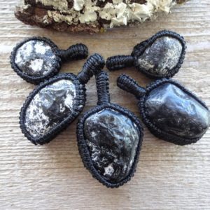 Shop Apache Tears Necklaces! Apache Tears necklace, Root Chakra pendant, Black Obsidian stone grounding necklace, gift idea for husband, dad, him, macrame stone Men's | Natural genuine Apache Tears necklaces. Buy crystal jewelry, handmade handcrafted artisan jewelry for women.  Unique handmade gift ideas. #jewelry #beadednecklaces #beadedjewelry #gift #shopping #handmadejewelry #fashion #style #product #necklaces #affiliate #ad
