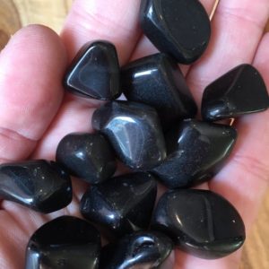 Shop Tumbled Crystals & Pocket Stones! Apache Tears Tumbled Stone – Tumbled Apache Tears Crystal – Volcanic Black Obsidian – Polished Apache Tears – Tumbled Black Obsidian Stone | Natural genuine stones & crystals in various shapes & sizes. Buy raw cut, tumbled, or polished gemstones for making jewelry or crystal healing energy vibration raising reiki stones. #crystals #gemstones #crystalhealing #crystalsandgemstones #energyhealing #affiliate #ad