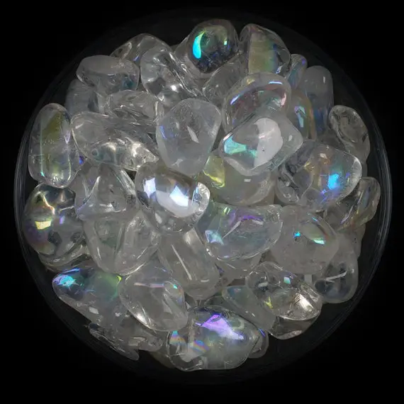 Aqua Aura Tumbled Stone, Aqua Aura, Tumbled Stones, Angel Aura, Stones, Crystals, Rocks, Gifts, Gemstones, Gems, Zodiac Crystals, Healing