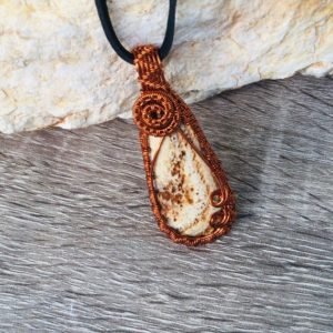Aragonite Wire Wrapped Pendant Necklace, Brown Aragonite Wrap Pendant, Crystal Gemstone Pendant | Natural genuine Aragonite pendants. Buy crystal jewelry, handmade handcrafted artisan jewelry for women.  Unique handmade gift ideas. #jewelry #beadedpendants #beadedjewelry #gift #shopping #handmadejewelry #fashion #style #product #pendants #affiliate #ad