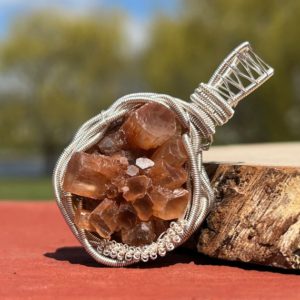 Shop Aragonite Jewelry! Aragonite wire wrapped pendant, wire wrapped aragonite, aragonite wire wrap, raw aragonite necklace, aragonite pendant, aragonite jewelry | Natural genuine Aragonite jewelry. Buy crystal jewelry, handmade handcrafted artisan jewelry for women.  Unique handmade gift ideas. #jewelry #beadedjewelry #beadedjewelry #gift #shopping #handmadejewelry #fashion #style #product #jewelry #affiliate #ad