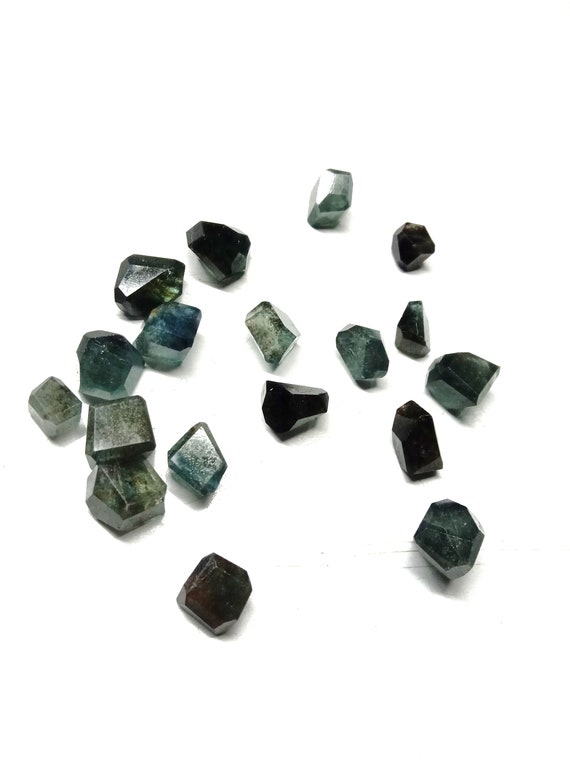 Awesome Moss Aquamarine Tumbled Stones, Facted Moss Aquamarine Tumbled, Self Care, Unique Gifts, Womens Jewellery, 11x7 To 15x10 Mm