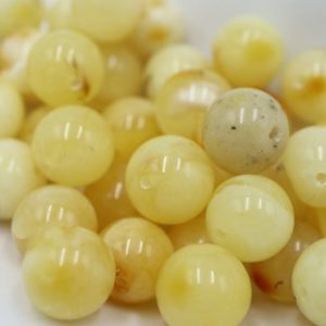 Shop Amber Beads! Baltic Amber Round Beads from 10 mm to 13 mm size, Drilled | Yellow Color Amber Stones | Natural genuine beads Amber beads for beading and jewelry making.  #jewelry #beads #beadedjewelry #diyjewelry #jewelrymaking #beadstore #beading #affiliate #ad