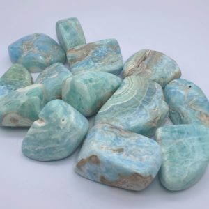 Shop Tumbled Aragonite Crystals & Pocket Stones! Beautiful Blue Deep Clour Aragonite Tumbles 450 Grams | Natural genuine stones & crystals in various shapes & sizes. Buy raw cut, tumbled, or polished gemstones for making jewelry or crystal healing energy vibration raising reiki stones. #crystals #gemstones #crystalhealing #crystalsandgemstones #energyhealing #affiliate #ad