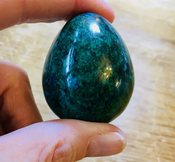 Beautiful Chrysocolla Egg