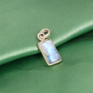 Shop Rainbow Moonstone Pendants! Beautiful Gift Pendant, Rainbow Moonstone Pendant, Blue Flashy Pendant, Rectangle Gemstone Pendant, Jewelry Making Pendant, Gift For Her | Natural genuine Rainbow Moonstone pendants. Buy crystal jewelry, handmade handcrafted artisan jewelry for women.  Unique handmade gift ideas. #jewelry #beadedpendants #beadedjewelry #gift #shopping #handmadejewelry #fashion #style #product #pendants #affiliate #ad