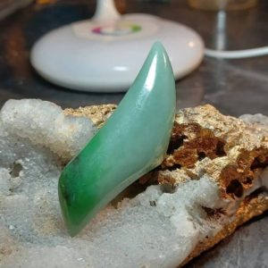 Shop Jade Cabochons! Beautiful large green Siberian nephrite Jade cabochon. | Natural genuine stones & crystals in various shapes & sizes. Buy raw cut, tumbled, or polished gemstones for making jewelry or crystal healing energy vibration raising reiki stones. #crystals #gemstones #crystalhealing #crystalsandgemstones #energyhealing #affiliate #ad