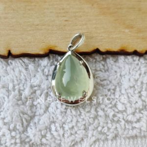 Shop Prehnite Jewelry! Beautiful natural prehnite necklace, handcrafted sterling silver necklace, gift for her, anniversary gift | Natural genuine Prehnite jewelry. Buy crystal jewelry, handmade handcrafted artisan jewelry for women.  Unique handmade gift ideas. #jewelry #beadedjewelry #beadedjewelry #gift #shopping #handmadejewelry #fashion #style #product #jewelry #affiliate #ad