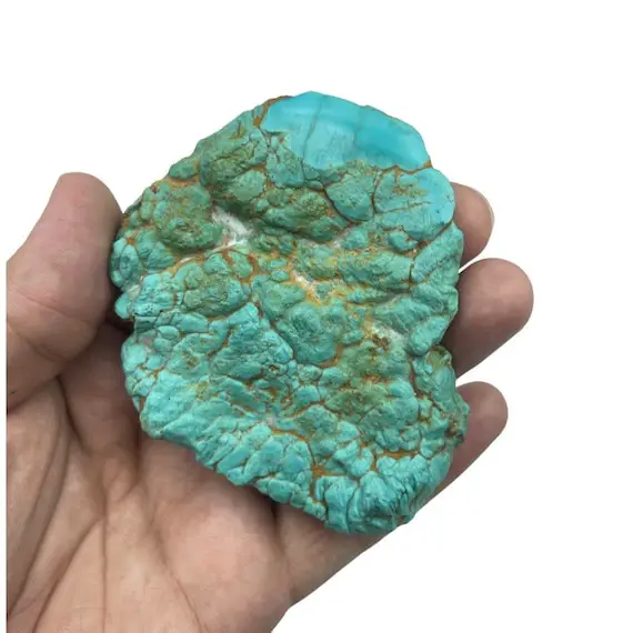 Big Piece Of Natural Turquoise Rough 9cm X 6cm 1.5 Cm  120grams Piece