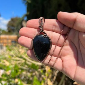Shop Obsidian Pendants! Black Obsidian | Natural genuine Obsidian pendants. Buy crystal jewelry, handmade handcrafted artisan jewelry for women.  Unique handmade gift ideas. #jewelry #beadedpendants #beadedjewelry #gift #shopping #handmadejewelry #fashion #style #product #pendants #affiliate #ad