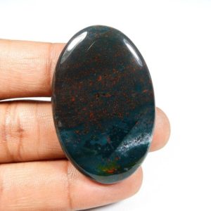 Shop Bloodstone Cabochons! Bloodstone Cabochon. Elegant~ Green Red Bloodstone. Natural Bloodstone Gemstone. Oval Shape Healing Bloodstone For Jewelry. 68 Cts. MX-7349 | Natural genuine stones & crystals in various shapes & sizes. Buy raw cut, tumbled, or polished gemstones for making jewelry or crystal healing energy vibration raising reiki stones. #crystals #gemstones #crystalhealing #crystalsandgemstones #energyhealing #affiliate #ad