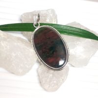 Bloodstone Pendant, Bloodstone Necklace, 925 Silver Pendant, Natural Bloodstone Pendant, Bloodstone Cabochon, Sale | Natural genuine Gemstone jewelry. Buy crystal jewelry, handmade handcrafted artisan jewelry for women.  Unique handmade gift ideas. #jewelry #beadedjewelry #beadedjewelry #gift #shopping #handmadejewelry #fashion #style #product #jewelry #affiliate #ad