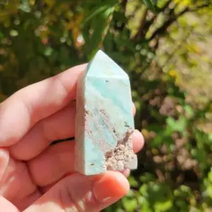 Shop Aragonite Points & Wands! Blue Aragonite Druzy Tower | Natural genuine stones & crystals in various shapes & sizes. Buy raw cut, tumbled, or polished gemstones for making jewelry or crystal healing energy vibration raising reiki stones. #crystals #gemstones #crystalhealing #crystalsandgemstones #energyhealing #affiliate #ad