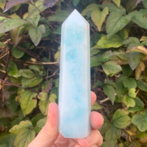 Blue aragonite natural geode crystal tower – Crystal point – Crystal wand – Crystal obelisk – Crystal decor | Natural genuine stones & crystals in various shapes & sizes. Buy raw cut, tumbled, or polished gemstones for making jewelry or crystal healing energy vibration raising reiki stones. #crystals #gemstones #crystalhealing #crystalsandgemstones #energyhealing #affiliate #ad