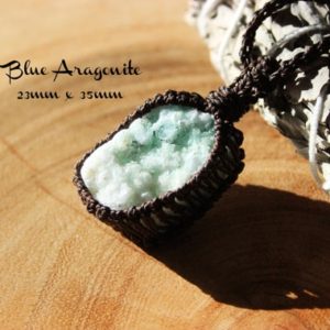 Shop Aragonite Necklaces! Macrame Necklace, Blue Aragonite Necklace ,Crystal Cluster Necklace, High Vibration Crystal Jewelry, Crystal Specimen Necklace,Birthday Gift | Natural genuine Aragonite necklaces. Buy crystal jewelry, handmade handcrafted artisan jewelry for women.  Unique handmade gift ideas. #jewelry #beadednecklaces #beadedjewelry #gift #shopping #handmadejewelry #fashion #style #product #necklaces #affiliate #ad