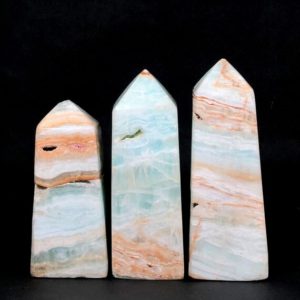 Shop Aragonite Points & Wands! Blue Aragonite Tower with Golden Brown Iron Oxide-963 Gram ,110*41*40 mm | Natural genuine stones & crystals in various shapes & sizes. Buy raw cut, tumbled, or polished gemstones for making jewelry or crystal healing energy vibration raising reiki stones. #crystals #gemstones #crystalhealing #crystalsandgemstones #energyhealing #affiliate #ad