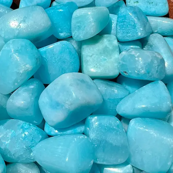 Blue Aragonite Tumbled Stones