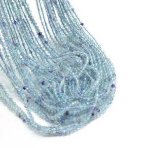 Blue Fluorite rondelle beads,Gemstones beads,natural Faceted Beads,2mm-2.5mm Beads strand,micro Faceted Beads,13"Strand,Jewelry Making Beads | Natural genuine rondelle Fluorite beads for beading and jewelry making.  #jewelry #beads #beadedjewelry #diyjewelry #jewelrymaking #beadstore #beading #affiliate #ad