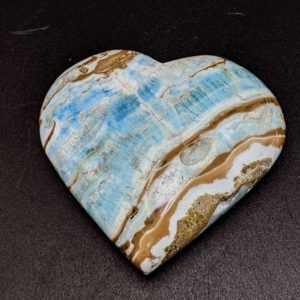 Shop Aragonite Shapes! Blue heart shape aragonite polished healing stone, 174.5 grams | Natural genuine stones & crystals in various shapes & sizes. Buy raw cut, tumbled, or polished gemstones for making jewelry or crystal healing energy vibration raising reiki stones. #crystals #gemstones #crystalhealing #crystalsandgemstones #energyhealing #affiliate #ad