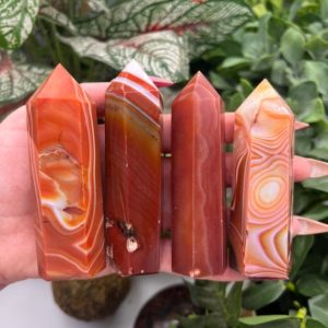 Shop Carnelian Points & Wands! Carnelian Tower Point Obelisk (Qty: 1) (Lot 10) | Natural genuine stones & crystals in various shapes & sizes. Buy raw cut, tumbled, or polished gemstones for making jewelry or crystal healing energy vibration raising reiki stones. #crystals #gemstones #crystalhealing #crystalsandgemstones #energyhealing #affiliate #ad