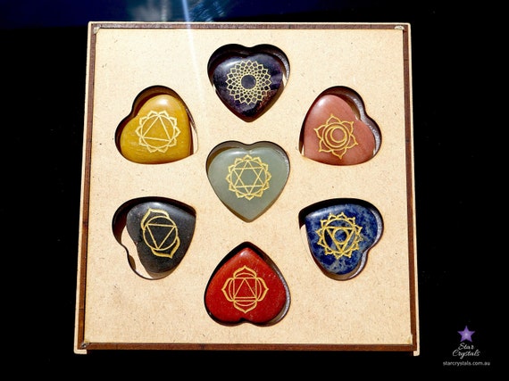 Chakra Crystal Set - Chakra Crystals - Chakra Box - Chakra Gift Set - Chakra Crystal Kit - Reiki - Crystal Healing Kit - Gift Box Set