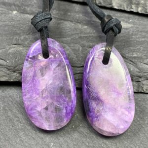 Shop Charoite Necklaces! Charoite necklace/ Chariote pendant/  purple necklace | Natural genuine Charoite necklaces. Buy crystal jewelry, handmade handcrafted artisan jewelry for women.  Unique handmade gift ideas. #jewelry #beadednecklaces #beadedjewelry #gift #shopping #handmadejewelry #fashion #style #product #necklaces #affiliate #ad