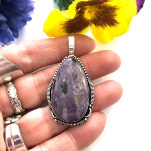 Shop Charoite Pendants! Charoite Pendant | Charoite Necklace | Purple Necklace| Gemstone Pendant| Charoite Jewelry| Russian Charoite Pendant, deep purple charoite | Natural genuine Charoite pendants. Buy crystal jewelry, handmade handcrafted artisan jewelry for women.  Unique handmade gift ideas. #jewelry #beadedpendants #beadedjewelry #gift #shopping #handmadejewelry #fashion #style #product #pendants #affiliate #ad