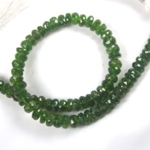 Shop Diopside Rondelle Beads! Chrome Diopside faceted rondelle beads 4.70-5.30 mm Chrome Diopside beads Chrome Natural Diopside rondelle bead Chrome Diopside faceted bead | Natural genuine rondelle Diopside beads for beading and jewelry making.  #jewelry #beads #beadedjewelry #diyjewelry #jewelrymaking #beadstore #beading #affiliate #ad