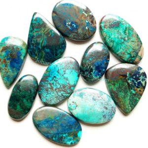 Shop Chrysocolla Stones & Crystals! CHRYSOCOLLA Cabochon Wholesale Lot By Weight With Different Shapes And Sizes Used For Jewelry Making | Natural genuine stones & crystals in various shapes & sizes. Buy raw cut, tumbled, or polished gemstones for making jewelry or crystal healing energy vibration raising reiki stones. #crystals #gemstones #crystalhealing #crystalsandgemstones #energyhealing #affiliate #ad