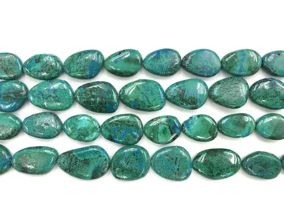 Chrysocolla Free Form Strand 16 Inches