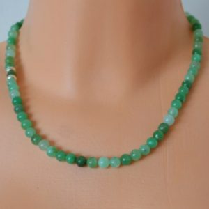 Shop Chrysoprase Necklaces! Chrysoprase necklace, natural dainty chrysoprase necklace, ombre green chrysoprase necklace, chrysoprase gemstone with sterling silver | Natural genuine Chrysoprase necklaces. Buy crystal jewelry, handmade handcrafted artisan jewelry for women.  Unique handmade gift ideas. #jewelry #beadednecklaces #beadedjewelry #gift #shopping #handmadejewelry #fashion #style #product #necklaces #affiliate #ad