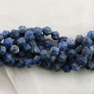 Shop Dumortierite Faceted Beads! Dakota Stones Matte Dumortierite 6mm Star Cut Faceted  Gemstones 15-16" Strand DMT6RD-M-SC | Natural genuine faceted Dumortierite beads for beading and jewelry making.  #jewelry #beads #beadedjewelry #diyjewelry #jewelrymaking #beadstore #beading #affiliate #ad