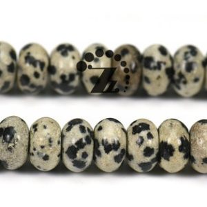 Shop Obsidian Rondelle Beads! Dalmatian Jasper,15" strand Dalmatian Obsidian smooth rondelle bead,abacus bead,space bead,spot spotted bead,beading,5x8mm 6x10mm for chosse | Natural genuine rondelle Obsidian beads for beading and jewelry making.  #jewelry #beads #beadedjewelry #diyjewelry #jewelrymaking #beadstore #beading #affiliate #ad
