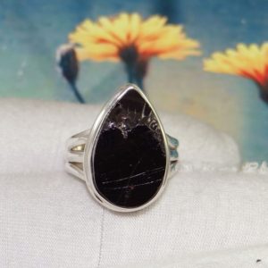 Shop Shungite Rings! Druzy Shungite Ring, Druzy Shungite Ring, Solid 925 Silver Ring, Sterling Silver Ring, For Her, Healing Stone Ring, Ready To Ship, JPY0608 | Natural genuine Shungite rings, simple unique handcrafted gemstone rings. #rings #jewelry #shopping #gift #handmade #fashion #style #affiliate #ad