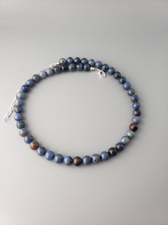Dumortierite Necklace 8mm