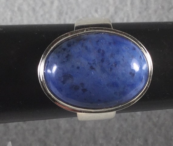Dumortierite Ring Sterling Silver. Size 8.0