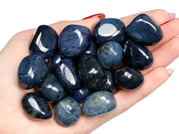 Dumortierite Tumbled Stone, Dumortierite, Tumbled Stones, Stones, Crystals, Rocks, Gifts, Gemstones, Gems, Zodiac Crystals, Healing Crystals