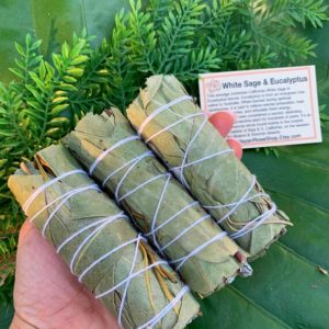 Shop Smudge Kits & Bundles! EUCALYPTUS & WHITE SAGE Smudge Stick | Sage Bundle for Ceremony, Meditation, Altar, Home Cleansing, Wicca, Smudging Kit, Mayan Rose | Shop jewelry making and beading supplies, tools & findings for DIY jewelry making and crafts. #jewelrymaking #diyjewelry #jewelrycrafts #jewelrysupplies #beading #affiliate #ad