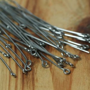 Shop Head Pins & Eye Pins! Eye pin, stainless steel, 2 inches, 21 gauge, 24 pcs (item ID FA9336FN) | Shop jewelry making and beading supplies, tools & findings for DIY jewelry making and crafts. #jewelrymaking #diyjewelry #jewelrycrafts #jewelrysupplies #beading #affiliate #ad