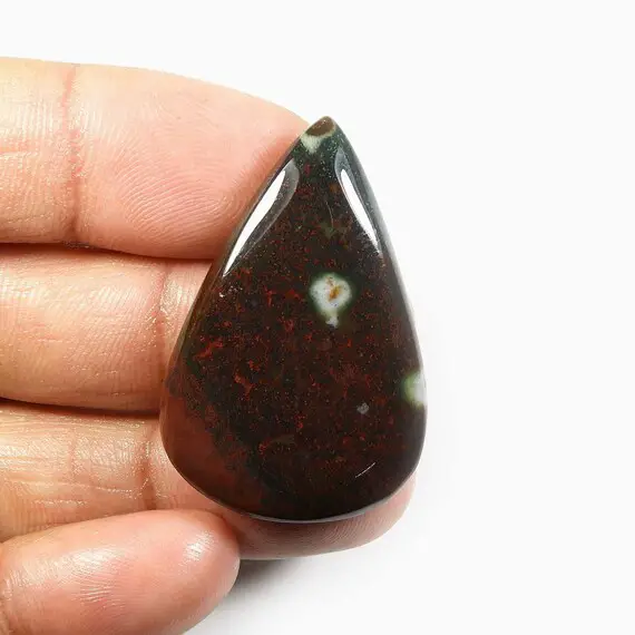 Father's Day Gift ! 100% Natural Bloodstone Cabochon, Red Bloodstone Gemstone, Blood Stone Loose Stone Gift For Father's 46 Cts. Mi24-26